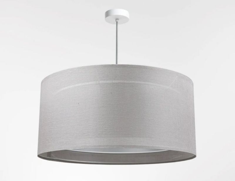 Lampa Bps Koncept wisząca DUO LEN LIGHT 003-50 szara/srebrna 1 szt