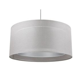 Lampa Bps Koncept wisząca DUO LEN LIGHT 003-60 szara/srebrna 1 szt