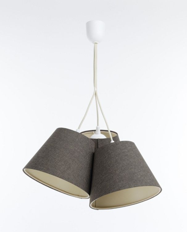 Lampa Bps Koncept wisząca ENTURO TRIO szara 1 szt