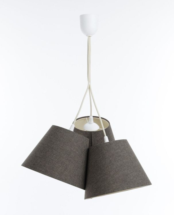 Lampa Bps Koncept wisząca ENTURO TRIO szara 1 szt