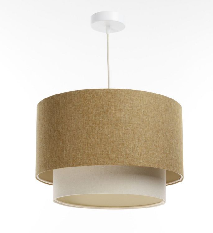 Lampa Bps Koncept wisząca ERUTAN DOUBLE 40 żółta/kremowa 1 szt