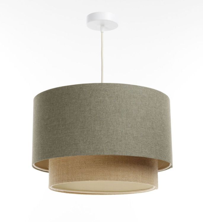 Lampa Bps Koncept wisząca ERUTAN DOUBLE 50 zielona/beżowa 1 szt