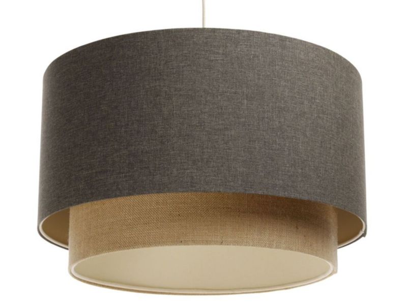 Lampa Bps Koncept wisząca ERUTAN DOUBLE 60 szara/beżowa 1 szt