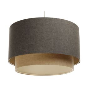 Lampa Bps Koncept wisząca ERUTAN DOUBLE 60 szara/beżowa 1 szt