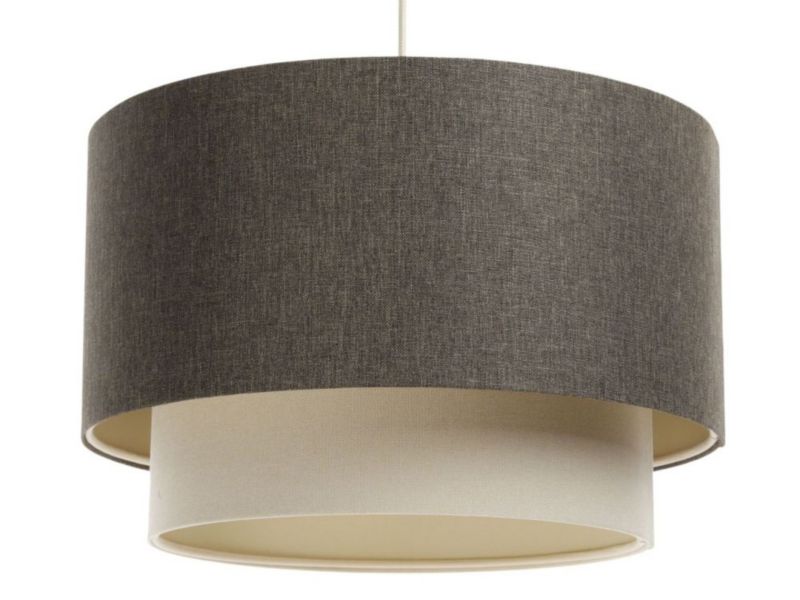 Lampa Bps Koncept wisząca ERUTAN DOUBLE 60 szara/kremowa 1 szt