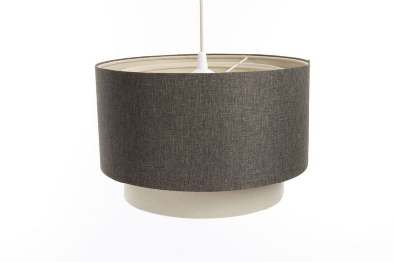 Lampa Bps Koncept wisząca ERUTAN DOUBLE 60 szara/kremowa 1 szt