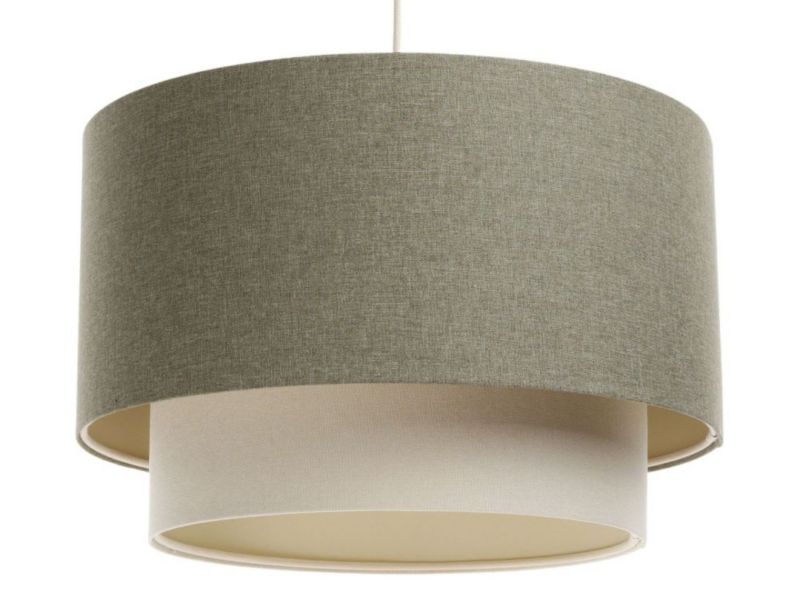 Lampa Bps Koncept wisząca ERUTAN DOUBLE 60 zielona/beżowa 1 szt