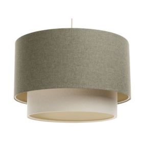 Lampa Bps Koncept wisząca ERUTAN DOUBLE 60 zielona/beżowa 1 szt