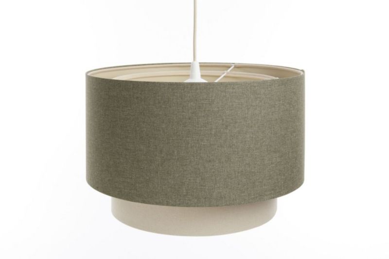 Lampa Bps Koncept wisząca ERUTAN DOUBLE 60 zielona/beżowa 1 szt