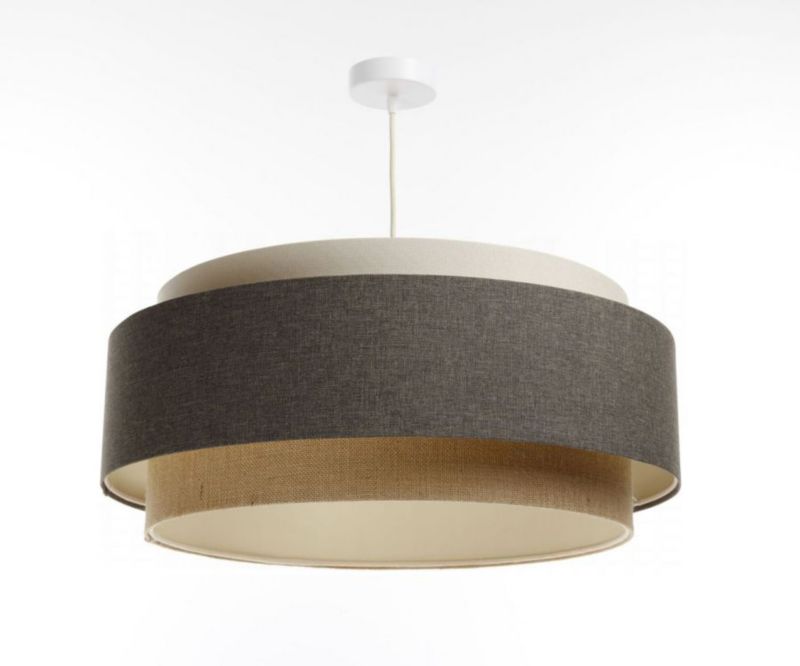 Lampa Bps Koncept wisząca ERUTAN DUDU kremowa/szara/beżowa 1 szt