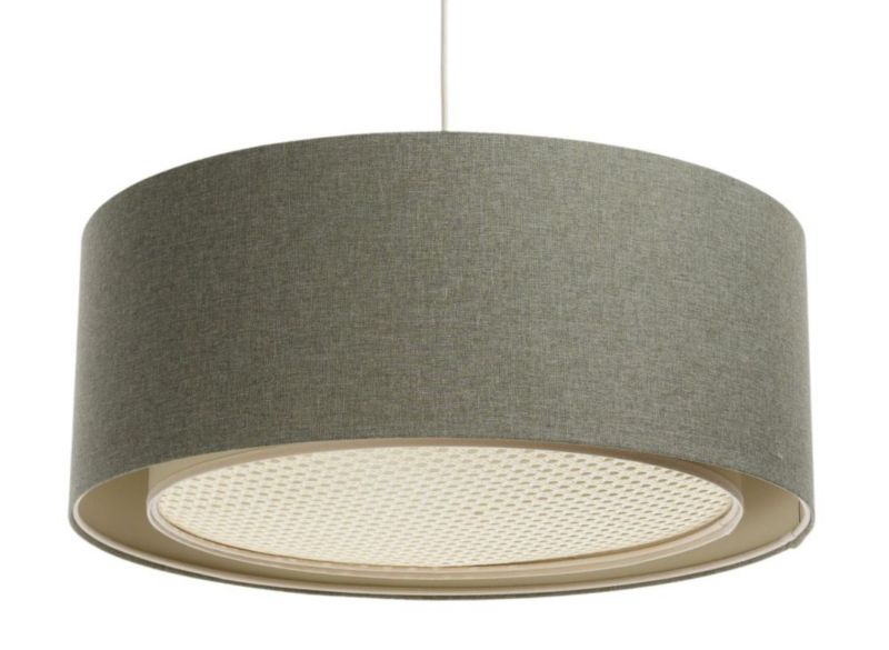 Lampa Bps Koncept wisząca ERUTAN RATTAN 50 zielona 1 szt