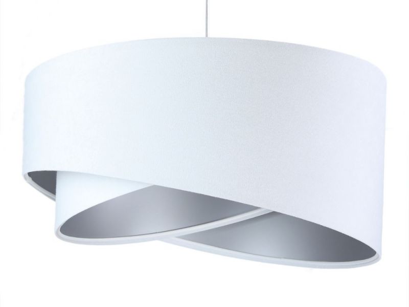 Lampa Bps Koncept wisząca GEMSTONE biała/srebrna 1 szt