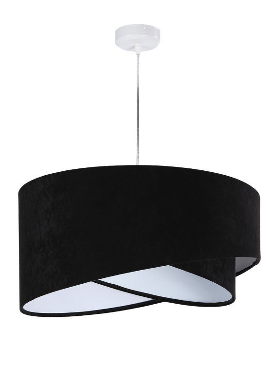 Lampa Bps Koncept wisząca GEMSTONE czarna/biała 1 szt