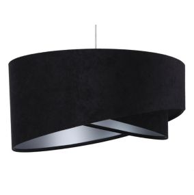 Lampa Bps Koncept wisząca GEMSTONE czarna/srebrna 1 szt