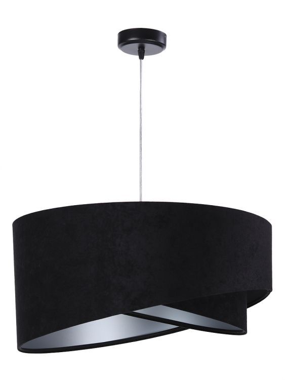 Lampa Bps Koncept wisząca GEMSTONE czarna/srebrna 1 szt