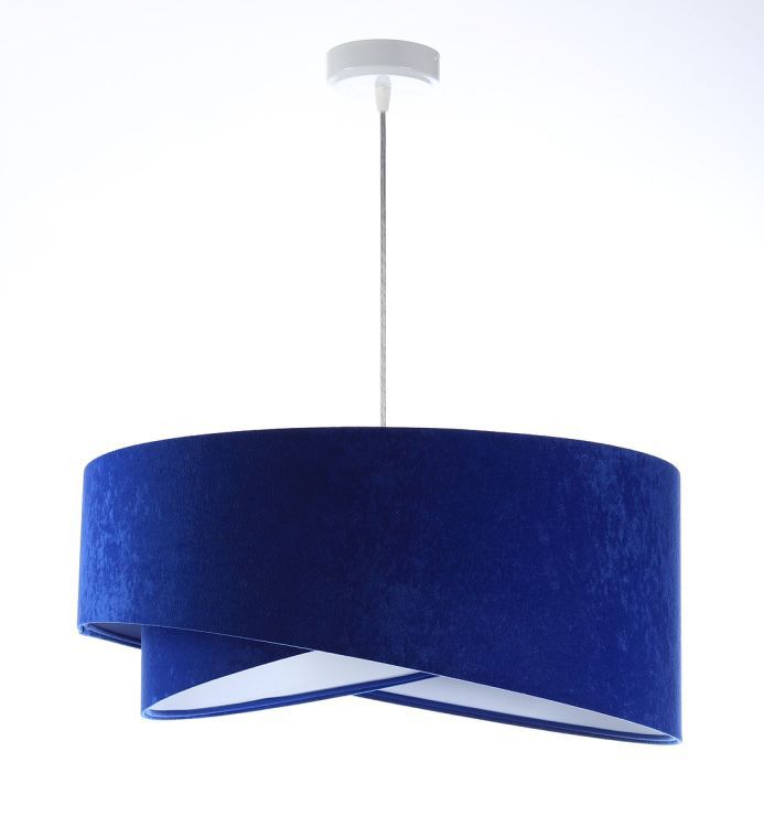 Lampa Bps Koncept wisząca GEMSTONE niebieska/biała 1 szt