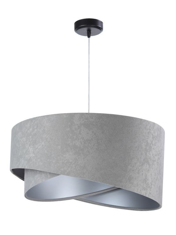Lampa Bps Koncept wisząca GEMSTONE szara/srebrna 1 szt
