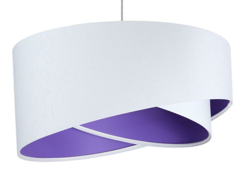 Lampa Bps Koncept wisząca GEMSTONE WHITE biała/ciemnofioletowa 1 szt