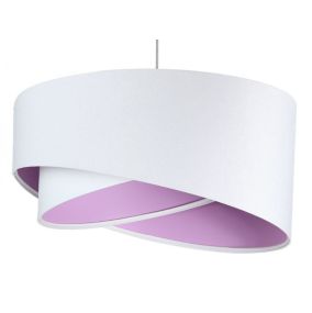 Lampa Bps Koncept wisząca GEMSTONE WHITE biała/fioletowa 1 szt