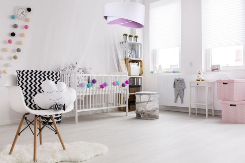 Lampa Bps Koncept wisząca GEMSTONE WHITE biała/fioletowa 1 szt