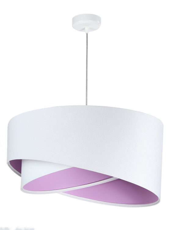 Lampa Bps Koncept wisząca GEMSTONE WHITE biała/fioletowa 1 szt