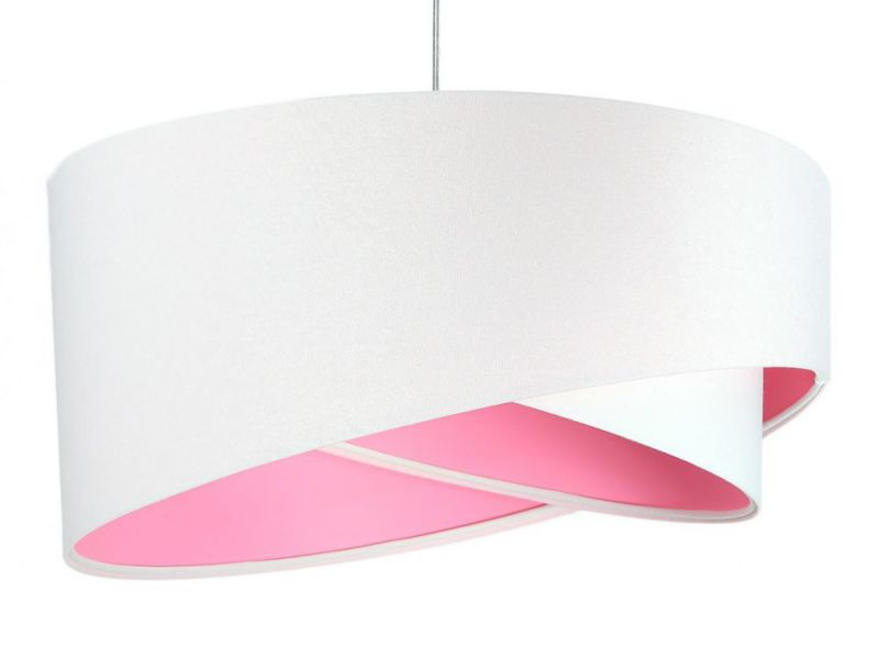Lampa Bps Koncept wisząca GEMSTONE WHITE biała/różowa 1 szt