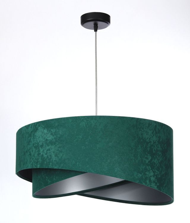 Lampa Bps Koncept wisząca GEMSTONE zielona/srebrna 1 szt