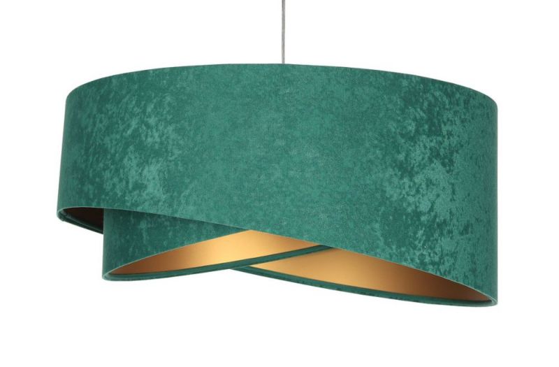 Lampa Bps Koncept wisząca GEMSTONE zielona/złota 1 szt