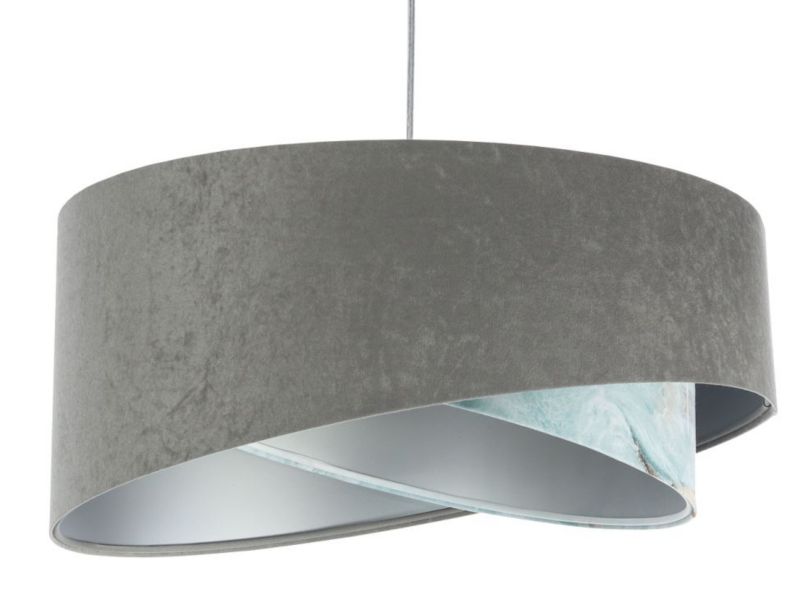 Lampa Bps Koncept wisząca GRAY SEA szara/srebrna 1 szt