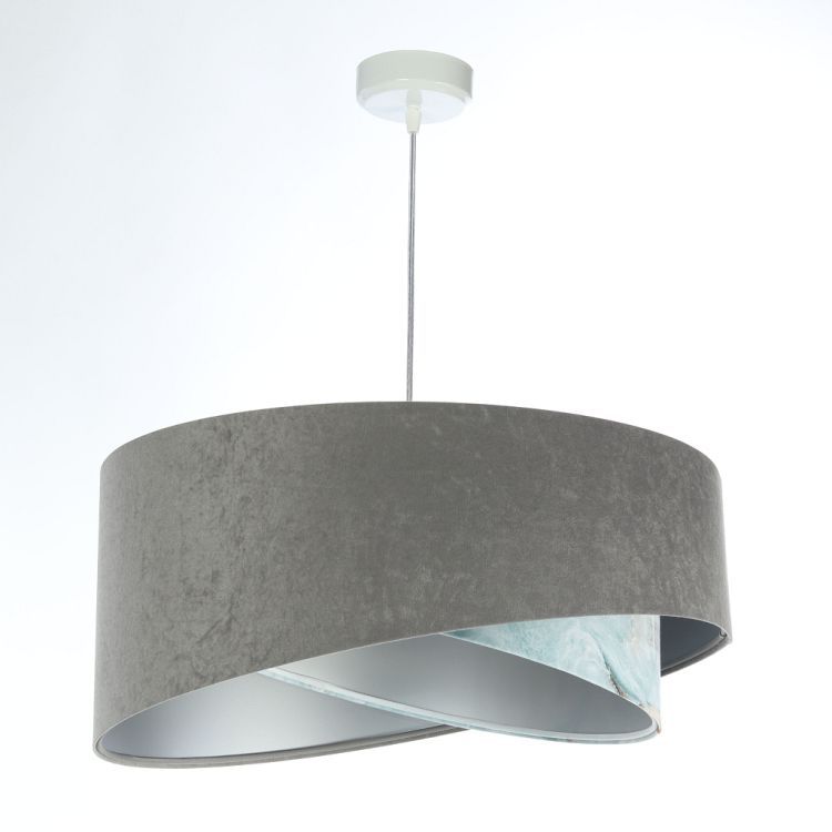 Lampa Bps Koncept wisząca GRAY SEA szara/srebrna 1 szt