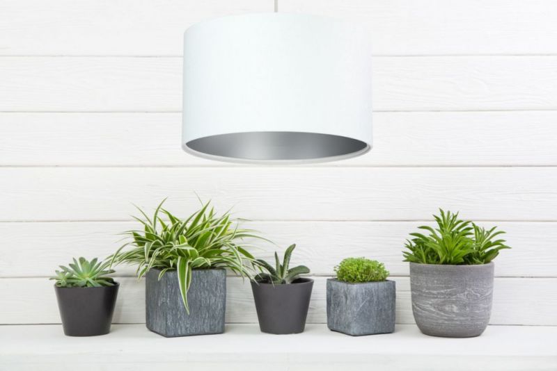 Lampa Bps Koncept wisząca HOME 30 biała/srebrna 1 szt