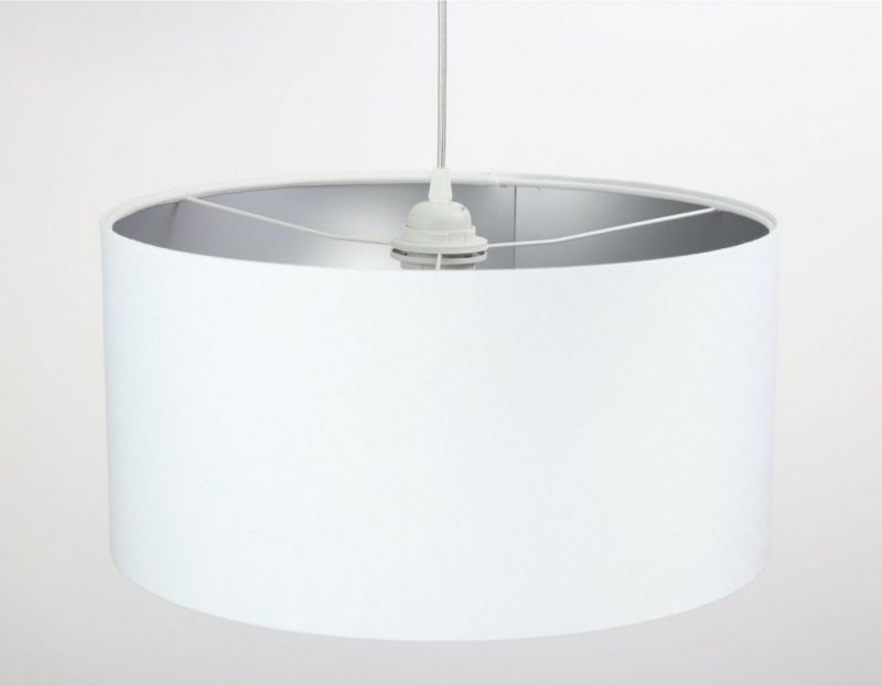 Lampa Bps Koncept wisząca HOME 30 biała/srebrna 1 szt