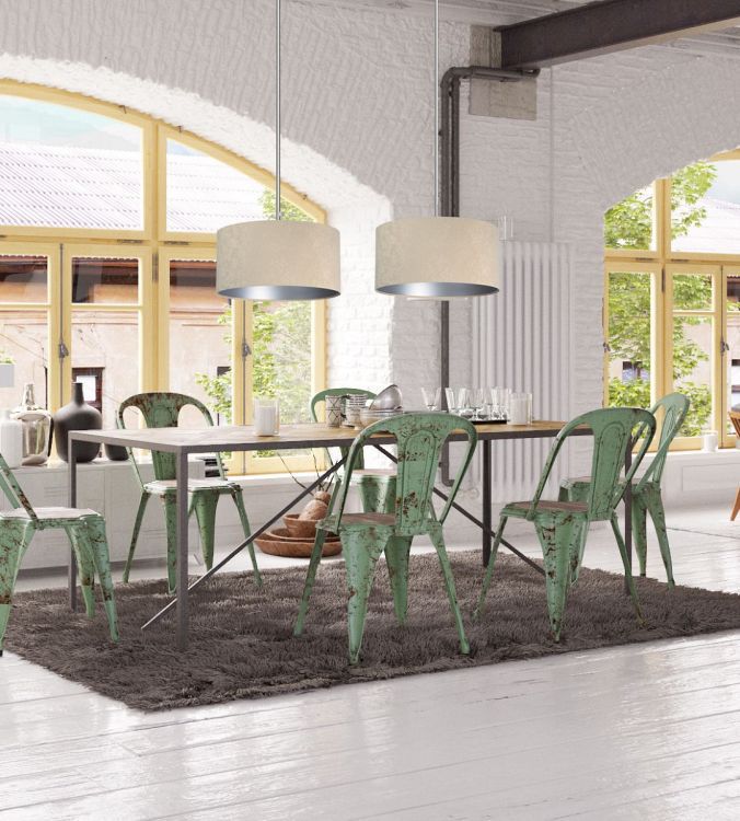 Lampa Bps Koncept wisząca HOME 40 beżowa/srebrna 1 szt