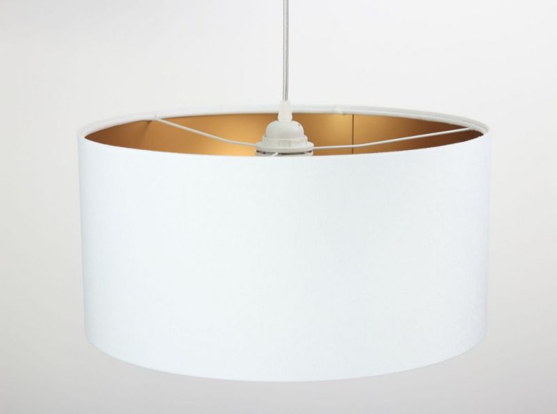 Lampa Bps Koncept wisząca HOME 40 biała/złota 1 szt