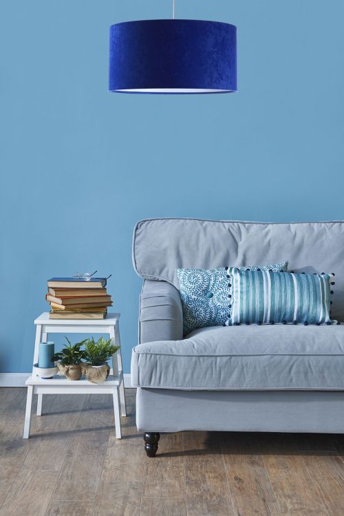 Lampa Bps Koncept wisząca HOME 40 niebieska/biała 1 szt