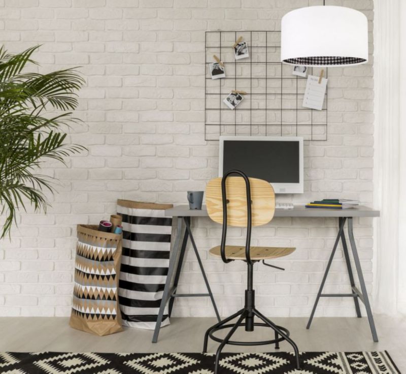 Lampa Bps Koncept wisząca HOME 40 okrągła biała 1 szt