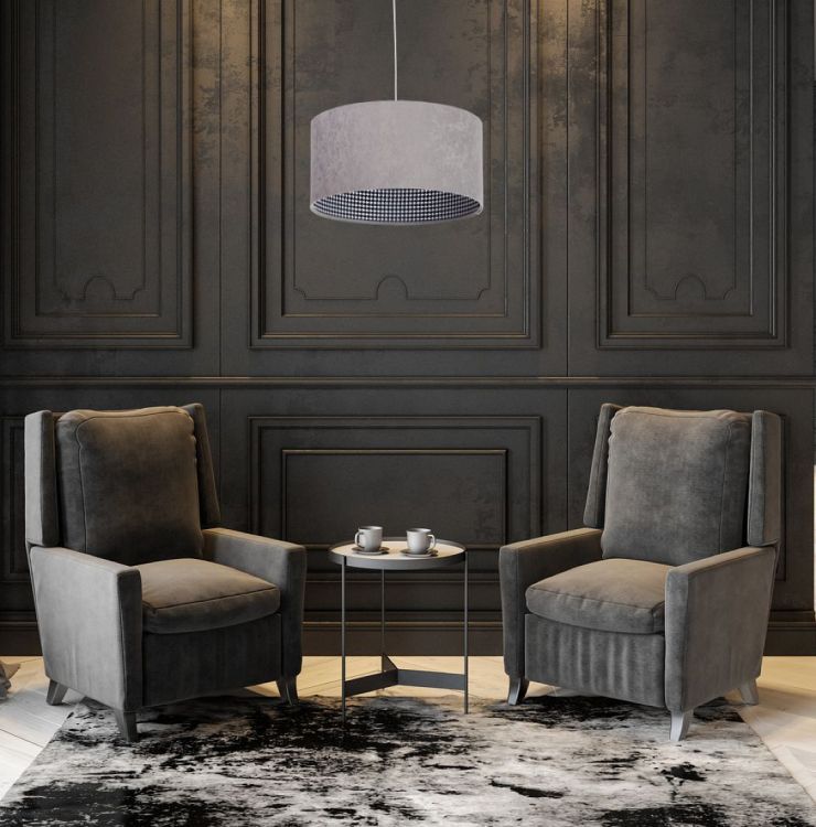 Lampa Bps Koncept wisząca HOME 40 szara 1 szt