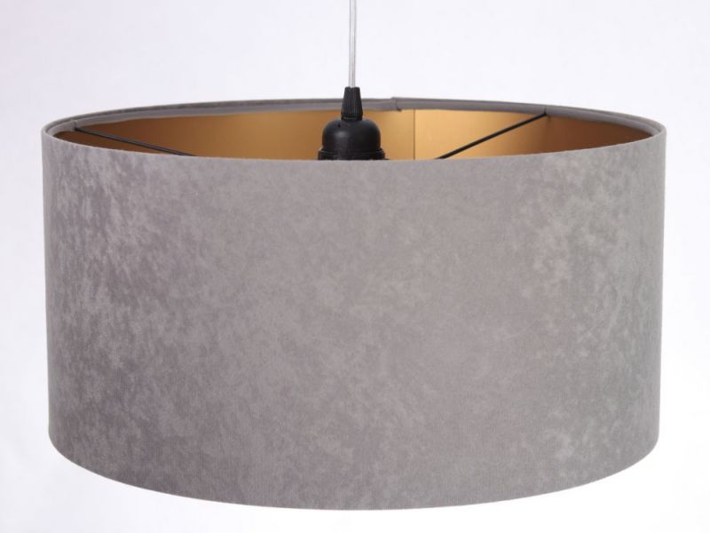 Lampa Bps Koncept wisząca HOME 40 szara/złota 1 szt