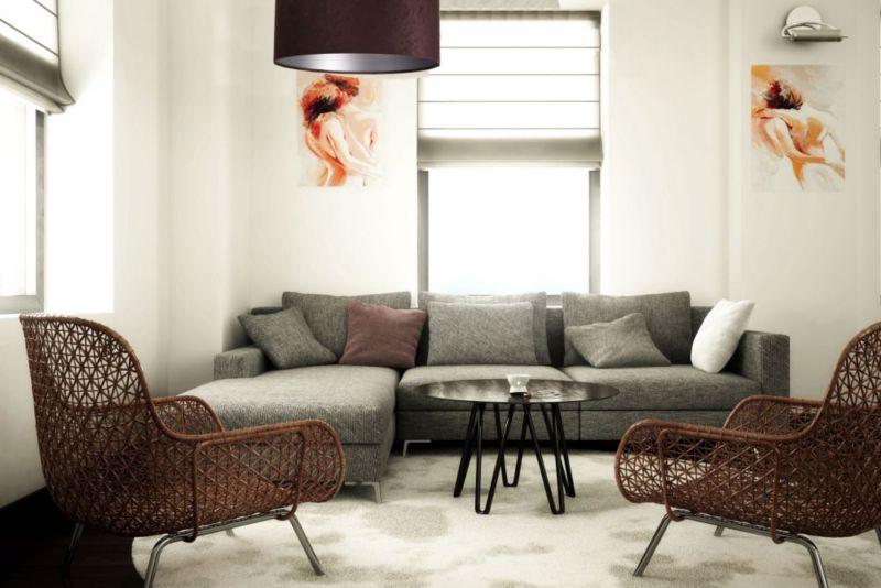Lampa Bps Koncept wisząca HOME 50 brązowa/srebrna 1 szt