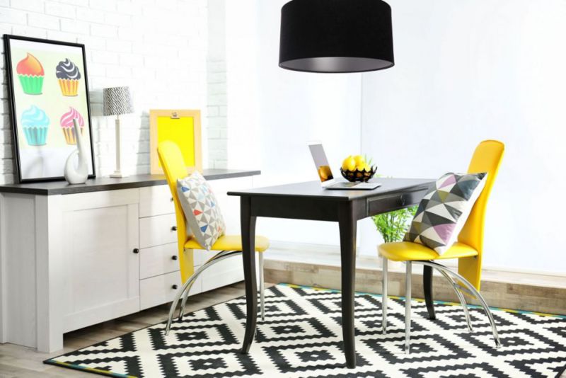 Lampa Bps Koncept wisząca HOME 50 czarna/srebrna 1 szt
