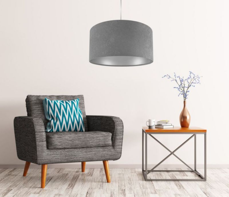 Lampa Bps Koncept wisząca HOME 50 szara/srebrna 1 szt