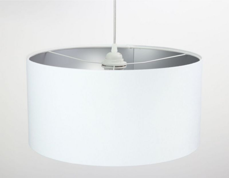 Lampa Bps Koncept wisząca HOME 60 biała/srebrna 1 szt