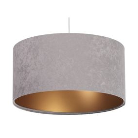Lampa Bps Koncept wisząca HOME 60 szara/złota 1 szt