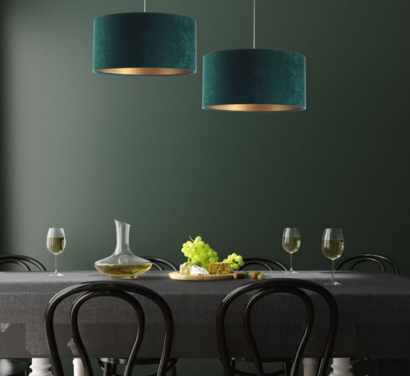 Lampa Bps Koncept wisząca HOME 60 zielona/złota 1 szt