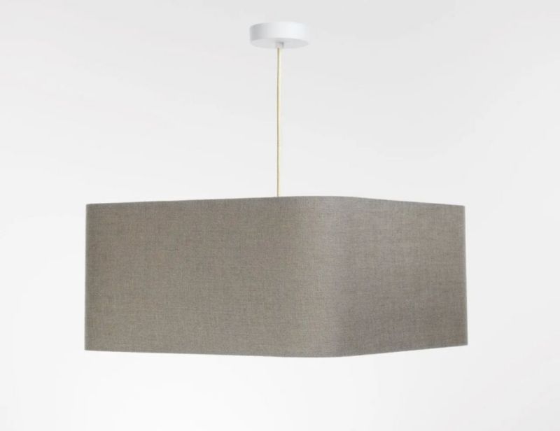 Lampa Bps Koncept wisząca KWADRO LEN 001-40w25 jasna beżowa 1 szt