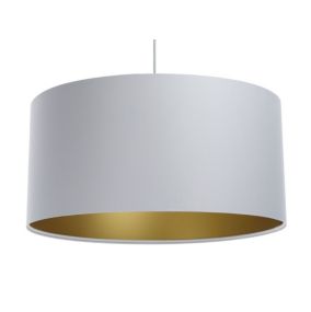 Lampa Bps Koncept wisząca MODERN 60 szara/złota 1 szt