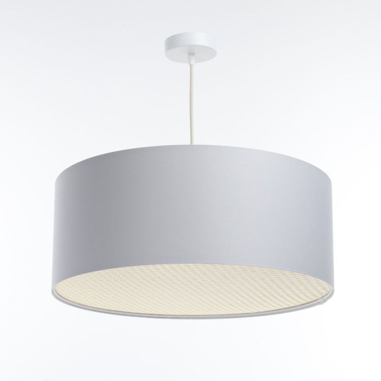 Lampa Bps Koncept wisząca MODERN RATTAN 50 szara 1 szt