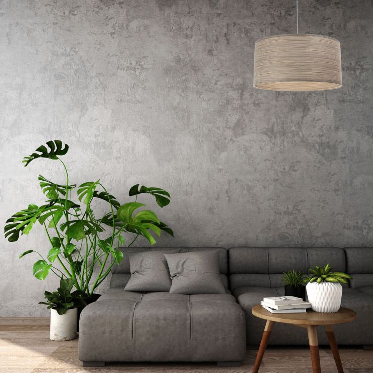 Lampa Bps Koncept wisząca NATURAL FIBER 60 ciemnobeżowa 1 szt