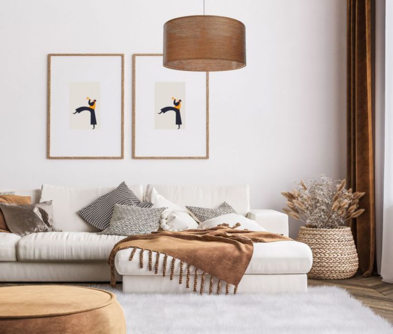 Lampa Bps Koncept wisząca NATURAL GRAIN 40 jasnobrązowa 1 szt