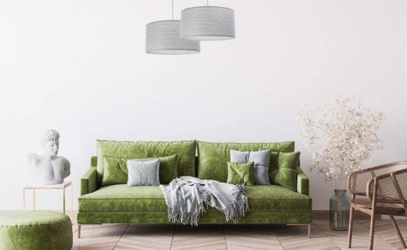 Lampa Bps Koncept wisząca NATURAL SILVER 60 jasnoszara 1 szt